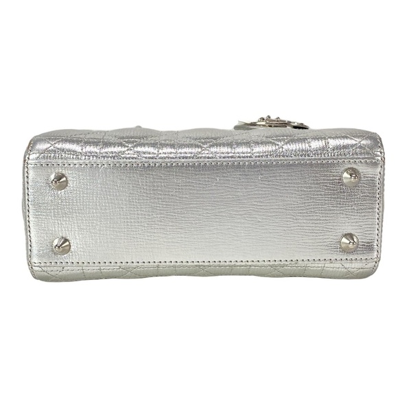 Dior Lady Bag Silver Small with STRAP! - Picture 5 of 16